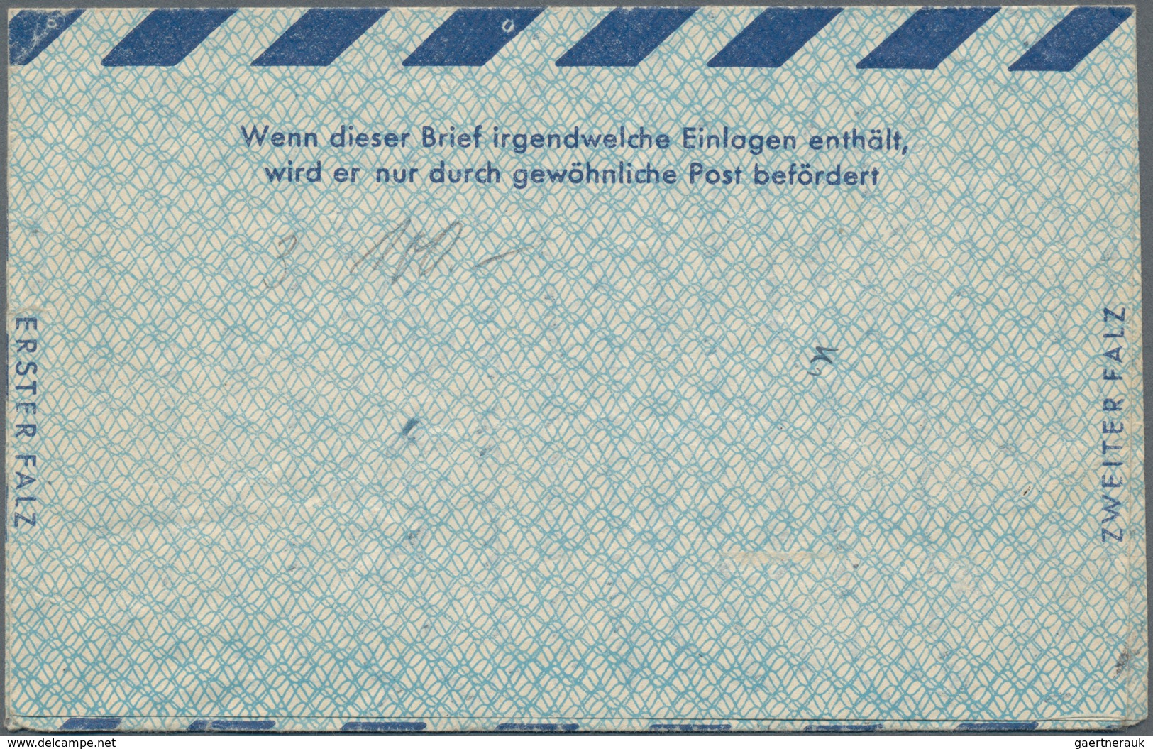 Alliierte Besetzung - Ganzsachen: 1949/51, Vier Bedarfs- Und Portogerecht Verwendete Ganzsachenluftp - Sonstige & Ohne Zuordnung