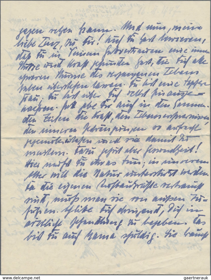 Alliierte Besetzung - Besonderheiten: 1947, Handgeschriebener Brief Vom 19.11.1947 Aus Werl/Westfale - Andere & Zonder Classificatie