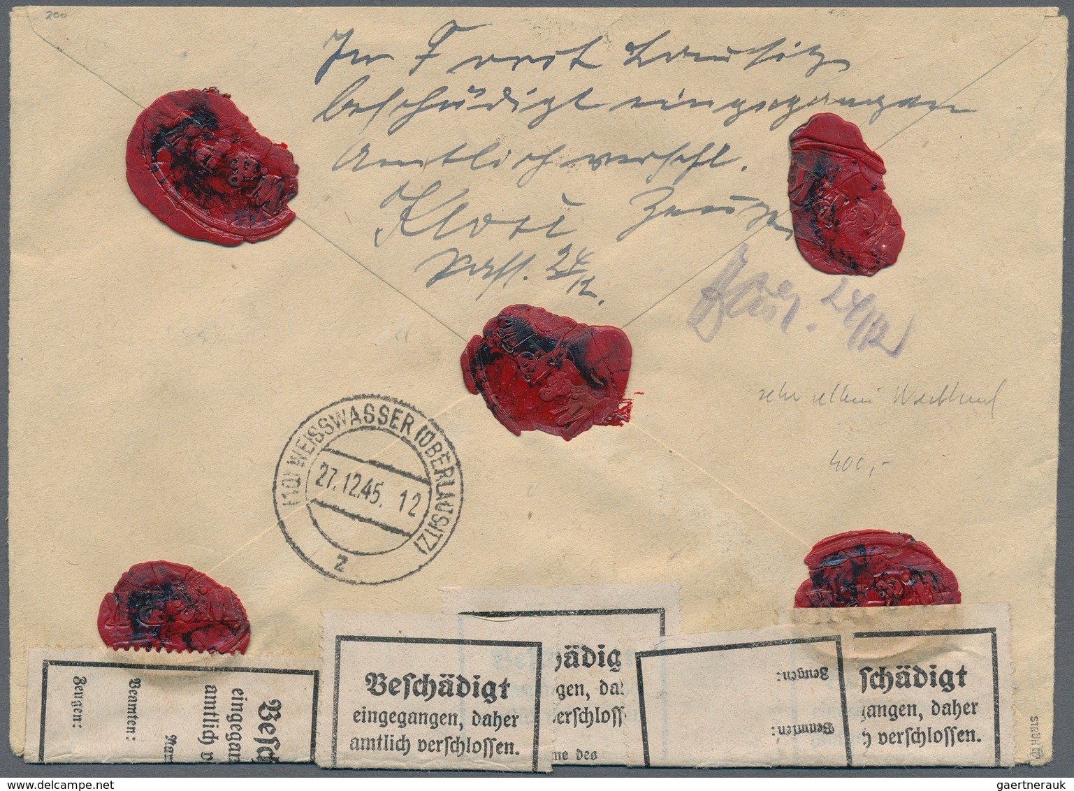 Sowjetische Zone - Provinz Sachsen: 1945, Ziffern 3 Pfg. Senkr. Paar, 10 Pfg., 30 Pfg. Und 40 Pfg. A - Other & Unclassified