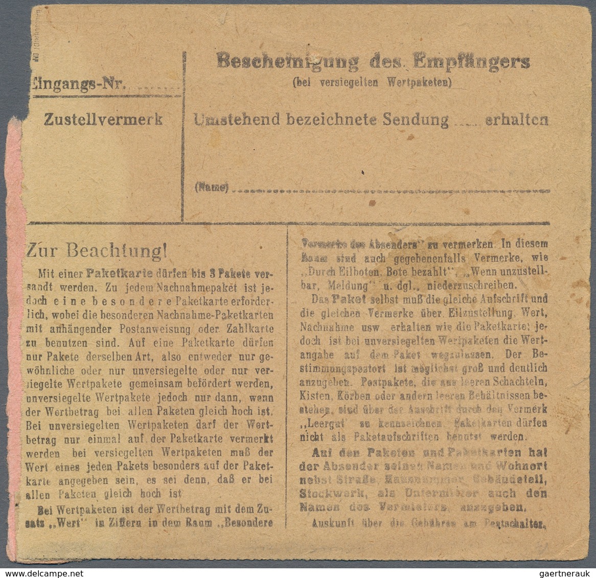 Sowjetische Zone - Bezirkshandstempel - IV - Bez. 20 (Halle): 1948, 60 Pfg. Arbeiter Mit Aufdruck "2 - Sonstige & Ohne Zuordnung