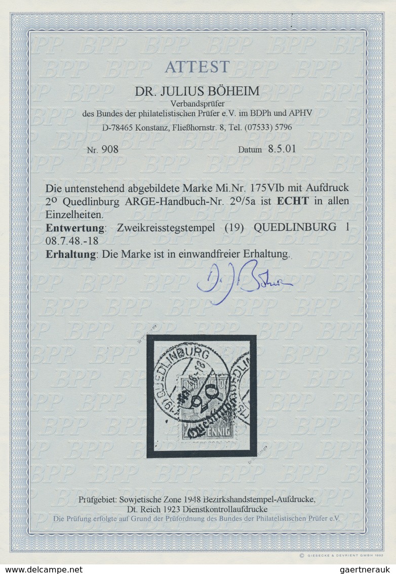 Sowjetische Zone - Bezirkshandstempel - VI - Bez. 29/2° (Magdeburg): 1948, Bezirk 29, 25 Pf. "Arbeit - Andere & Zonder Classificatie