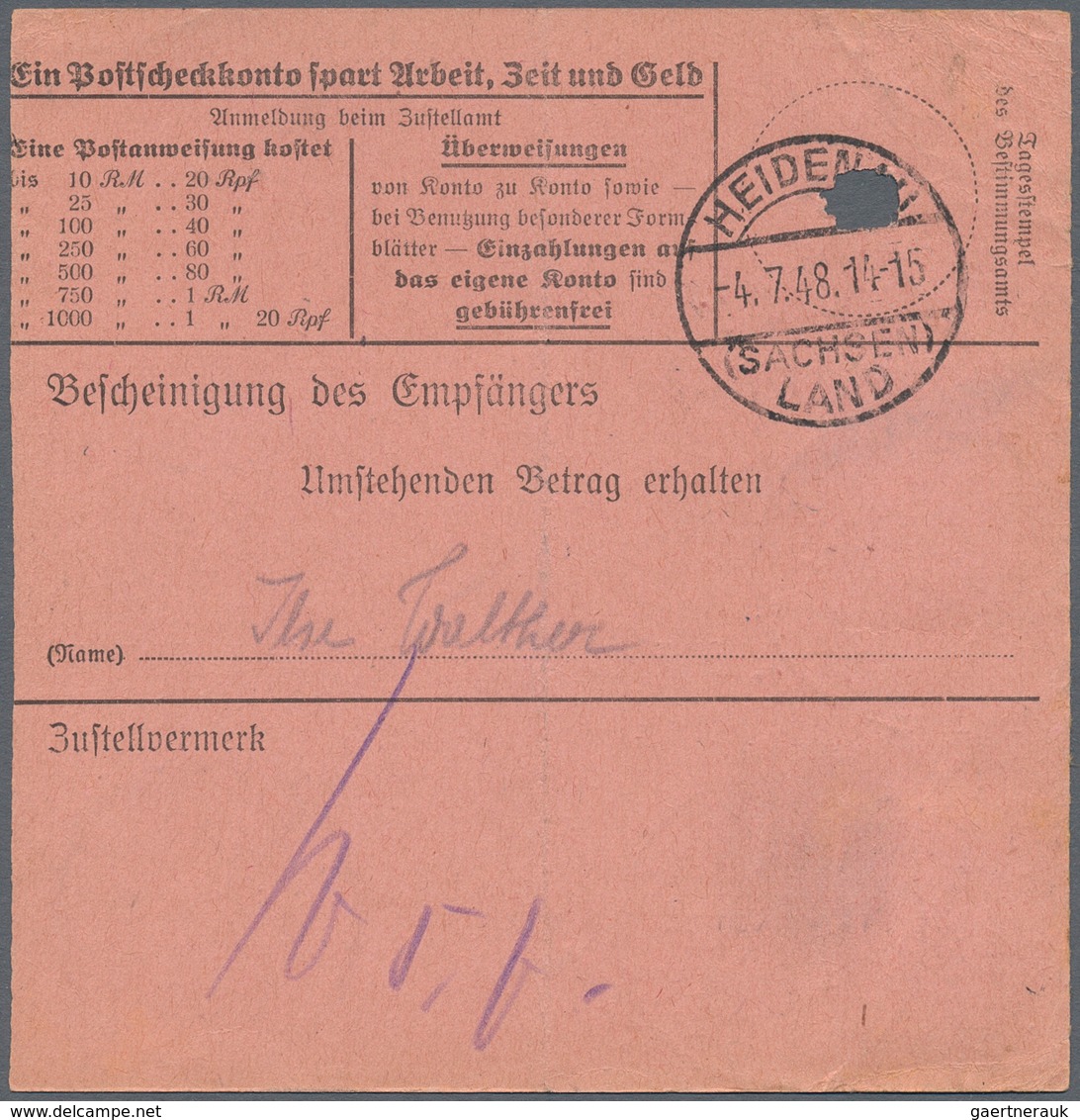 Sowjetische Zone - Bezirkshandstempel - X - Bez. 41 (Chemnitz): 1948, 10 Pfg. Arbeiter Mit Aufdruck - Other & Unclassified