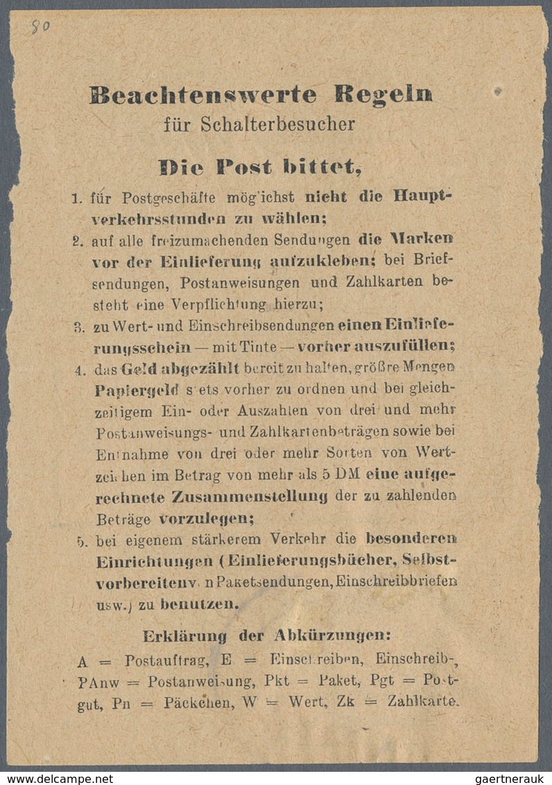 Sowjetische Zone - Allgemeine Ausgaben: 1948, Köpfe 20 Pfg. Lilakarmin, Zwei Portogerechte Belege: E - Other & Unclassified