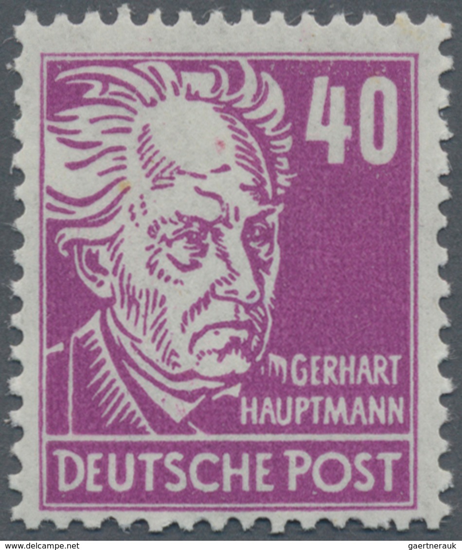 Sowjetische Zone - Allgemeine Ausgaben: 1948, Persönlichkeiten 40 Pfg. In Der Guten Farbe DUNKEL- Bi - Sonstige & Ohne Zuordnung