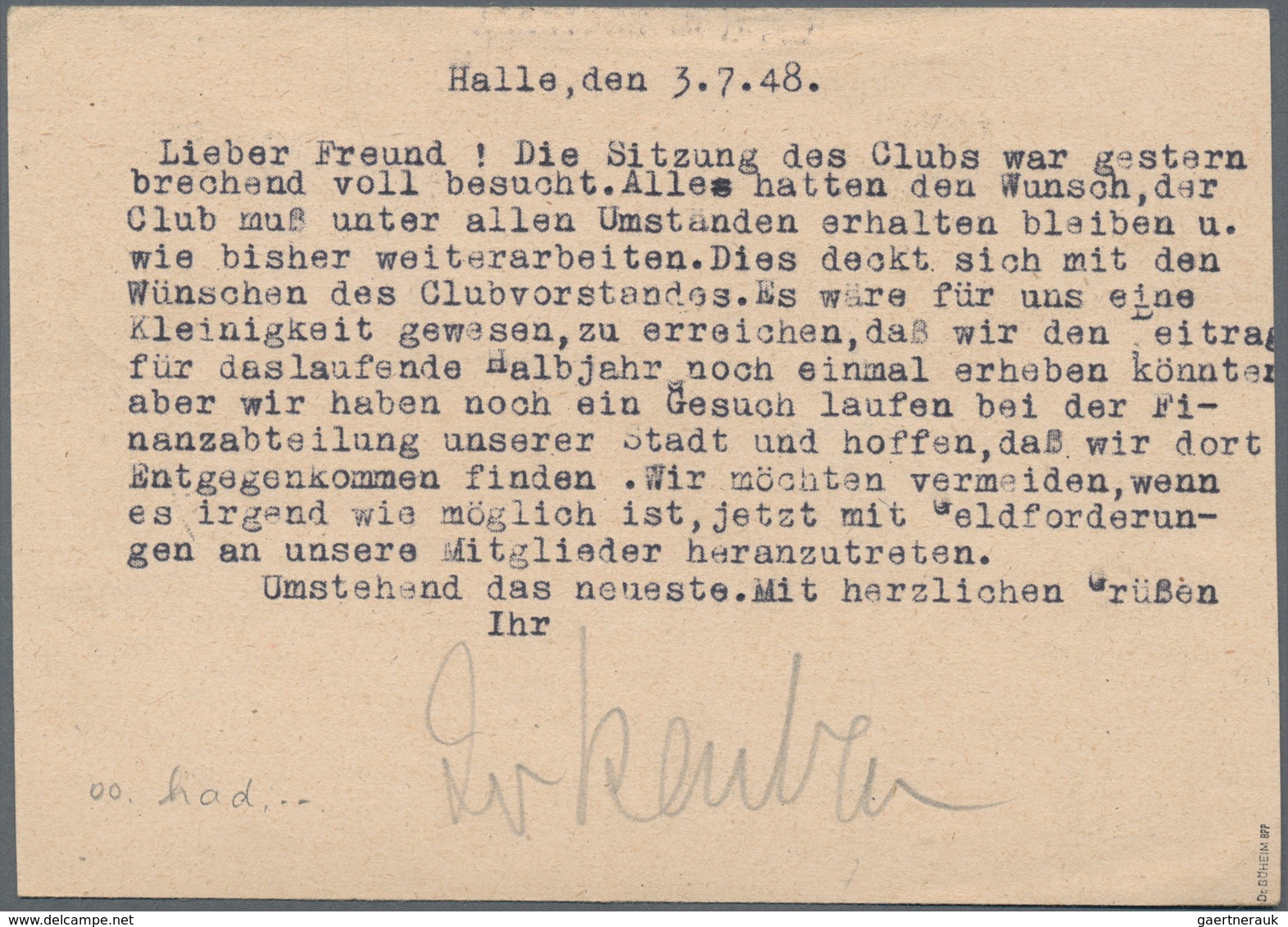 Sowjetische Zone - Ganzsachen: 1948, Bedarfs- Und Portogerecht Verwendete Ganzsachenpostkarte Der II - Andere & Zonder Classificatie