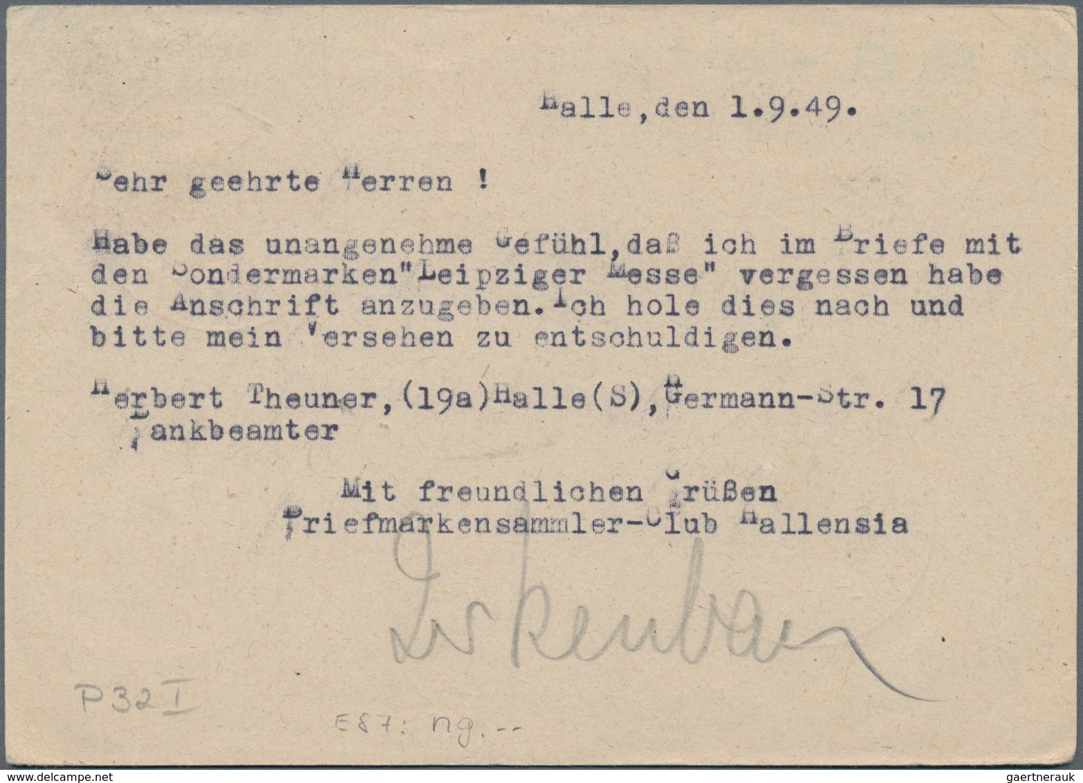 Sowjetische Zone - Ganzsachen: 1948, Bedarfs- Und Portogerecht Gebrauchte Ganzsachenpostkarte Der II - Sonstige & Ohne Zuordnung