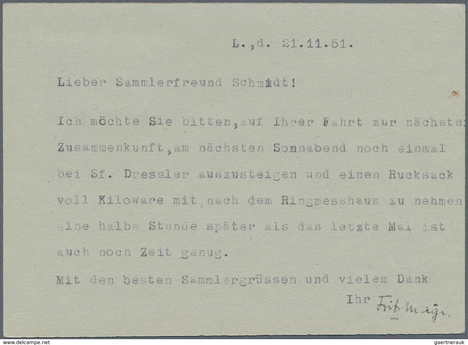 DDR: 1951, 5 Pfg. Akademie, Zwei Portogerechte Mehrfachfrankaturen: Senkrechtes Par Auf Drucksache V - Autres & Non Classés