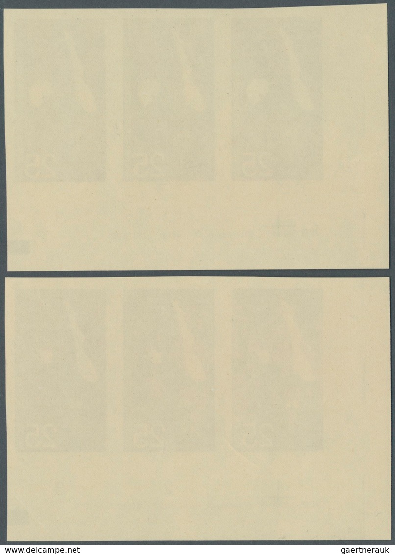 DDR: 1968, Olympische Sommerspiele Mexico 25 Pf. 'Kunstturnen Am Stufenbarren' In 5 Verschiedenen Un - Sonstige & Ohne Zuordnung