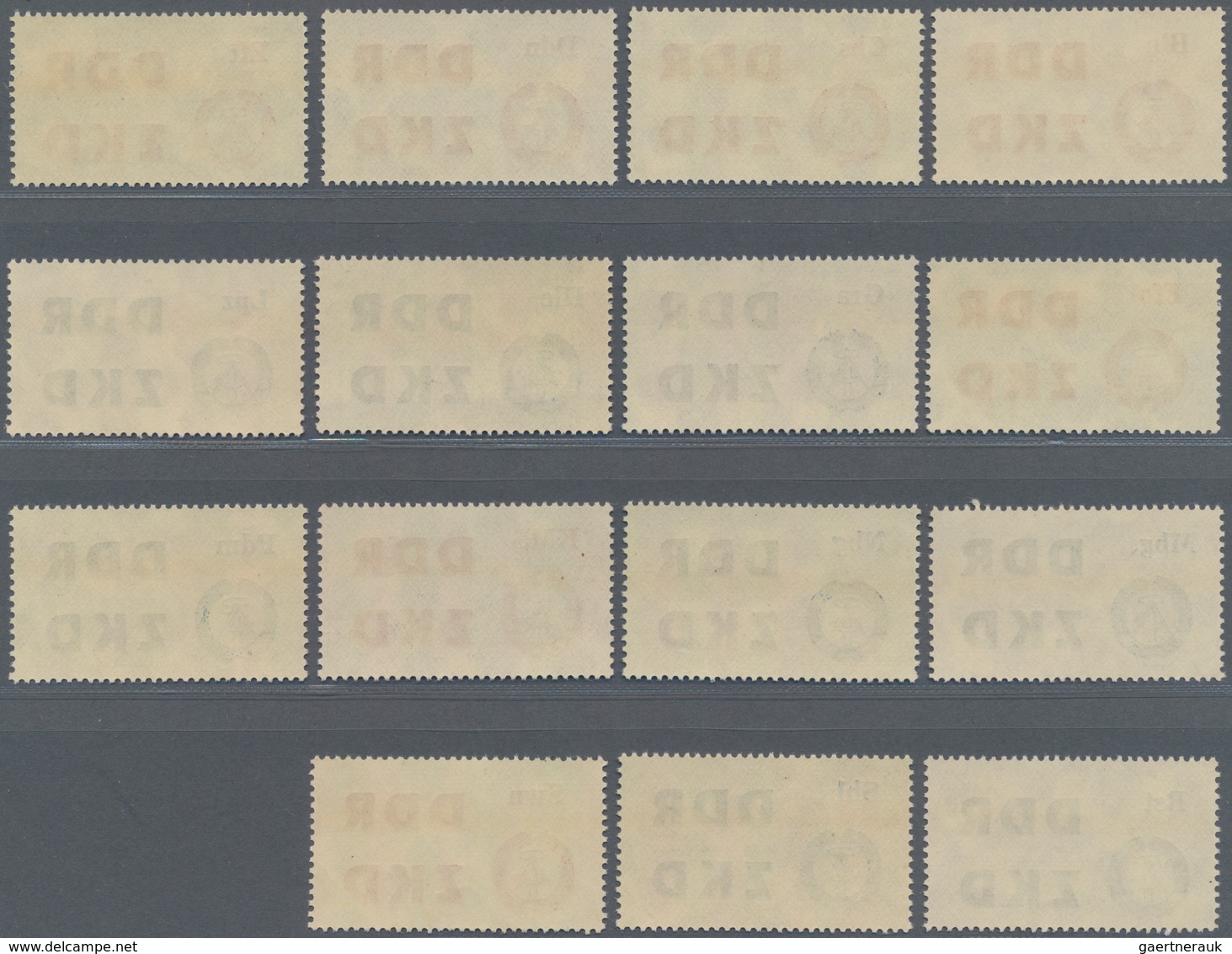 DDR - Dienstmarken C (Laufkontrollzettel ZKD): 1963/1964, Laufkontrollzettel Für Dienststellen Der D - Other & Unclassified