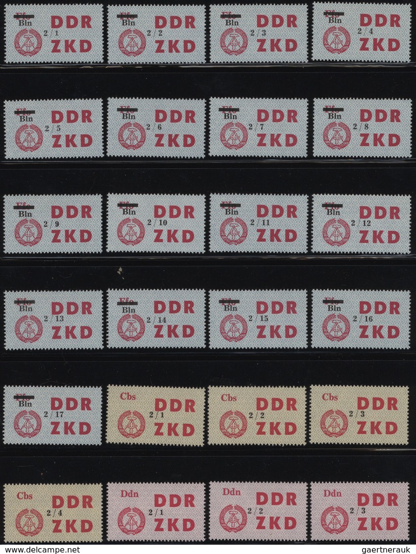 DDR - Dienstmarken C (Laufkontrollzettel ZKD): 1964, Laufkontrollzettel Für Die VBB Mit Schwarzem Au - Other & Unclassified