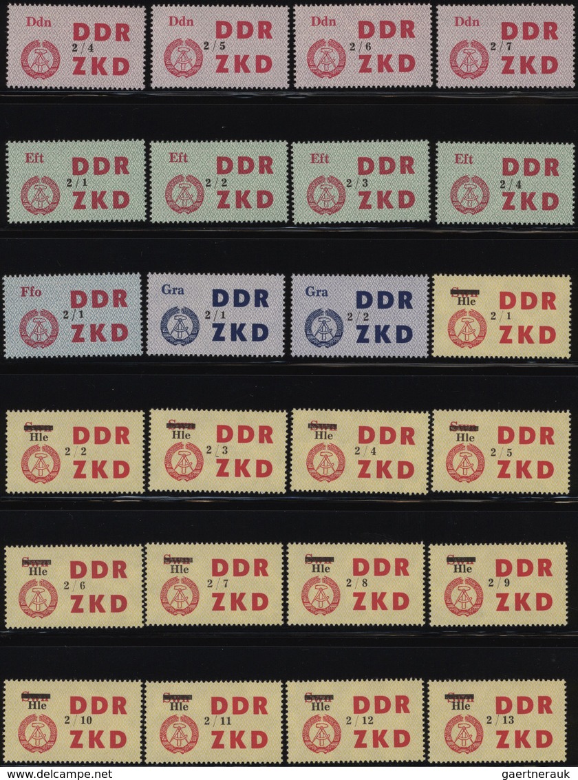 DDR - Dienstmarken C (Laufkontrollzettel ZKD): 1964, Laufkontrollzettel Für Die VBB Mit Schwarzem Au - Sonstige & Ohne Zuordnung
