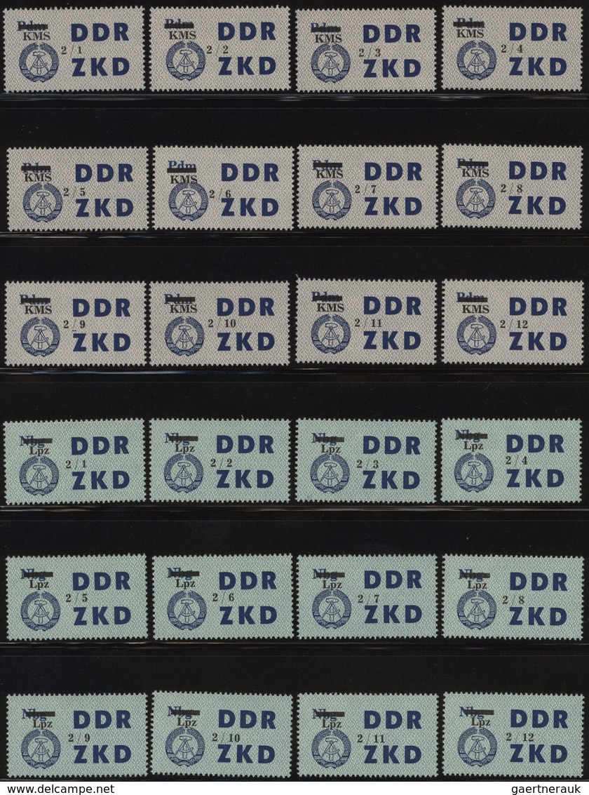 DDR - Dienstmarken C (Laufkontrollzettel ZKD): 1964, Laufkontrollzettel Für Die VBB Mit Schwarzem Au - Andere & Zonder Classificatie