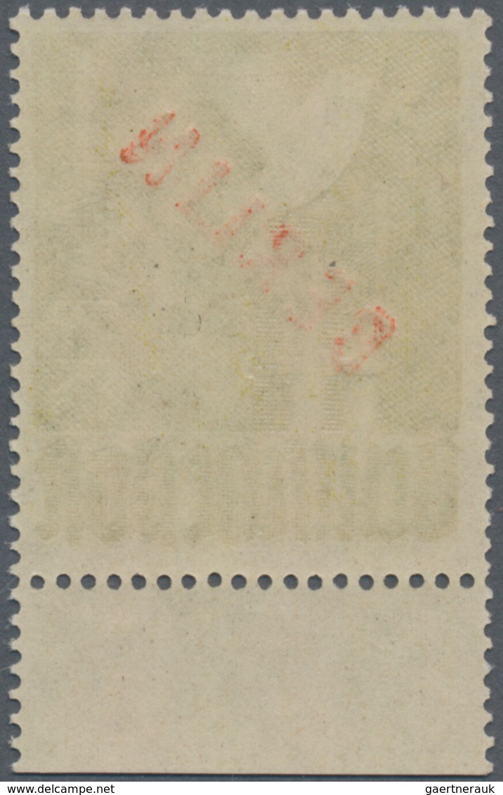 Berlin: 1949, Rotaufdruck 1 Mk. Mit Aufdruckfehler "rechter Anstrich Des N Oben Verdünnt", Postfrisc - Brieven En Documenten