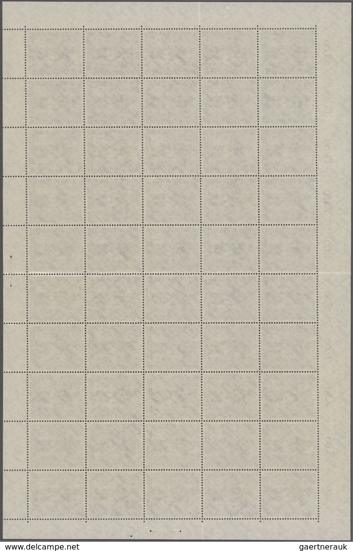 Berlin: 1954, Nationale Postwertzeichen-Ausstellung, Postfrischer Ungefalteter Bogen Zu 50 Marken (M - Brieven En Documenten