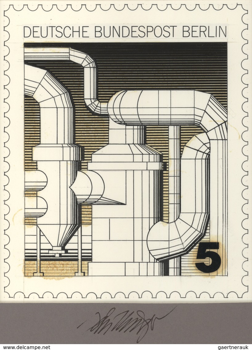 Berlin: 1975, Nicht Angenommener Künstlerentwurf (15x17,5) Von Prof. H.Schillinger Zur Freimarken-Au - Covers & Documents