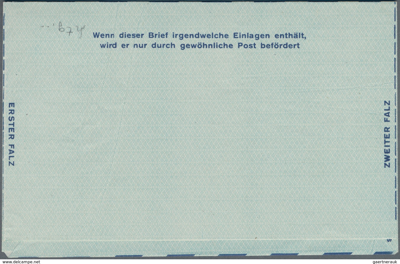 Berlin - Ganzsachen: 1948, Ungebrauchter Ganzsachenluftpostbrief Mit Wertrahmen "TAXE PERCUE 100 PF. - Otros & Sin Clasificación