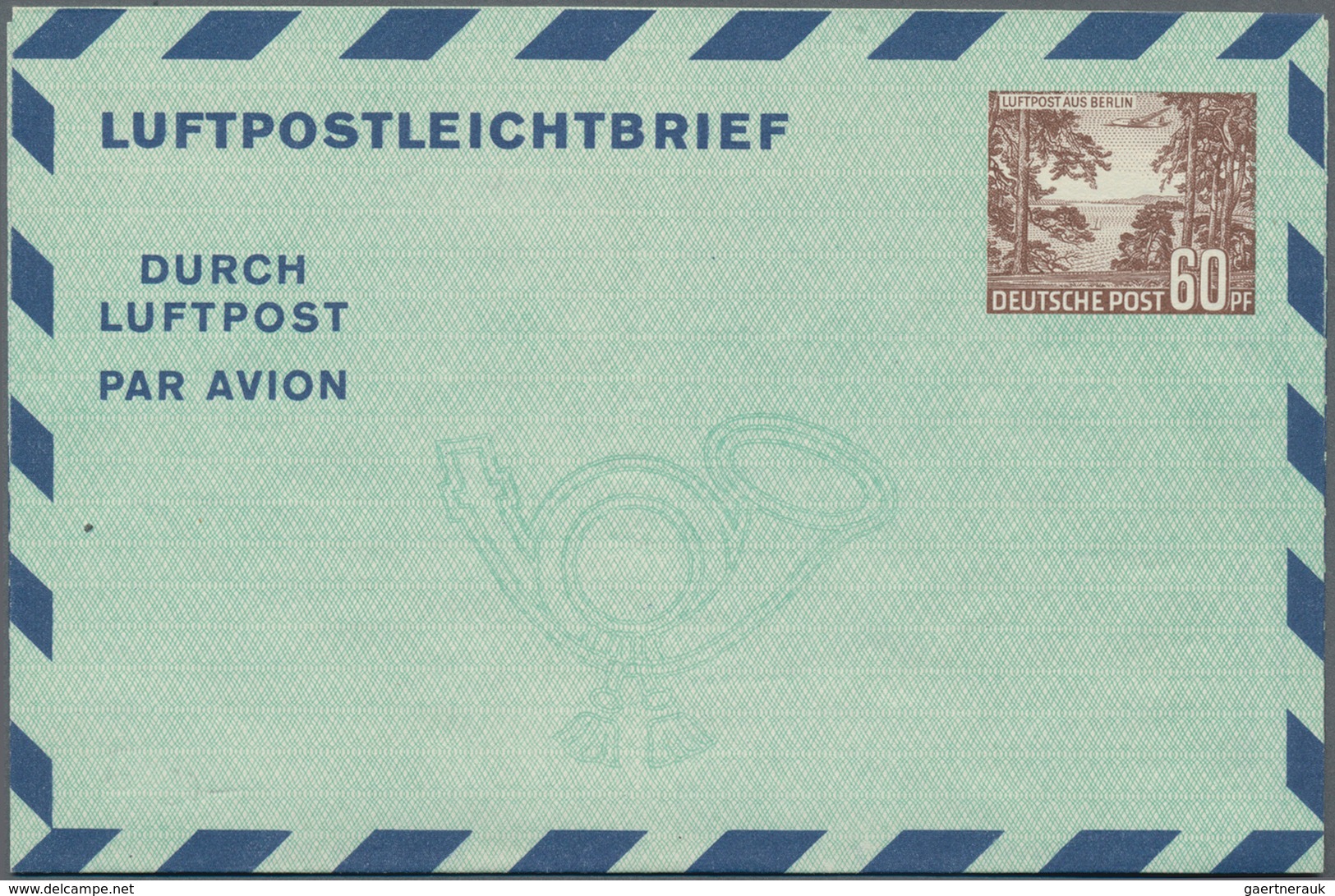 Berlin - Ganzsachen: 1952/54, Vier Verschiedene Ungebrauchte Ganzsachenluftpostbriefe Und -luftpostl - Other & Unclassified