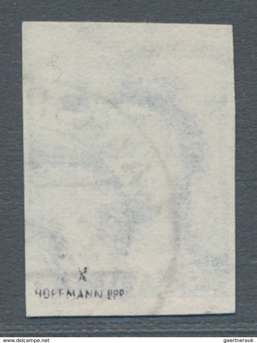 Saarland (1947/56): 1947, "75 Pfg. Saar I Mit Wasserzeichen Y, Ungezähnt", Farbfrischer Wert Mit Obe - Briefe U. Dokumente