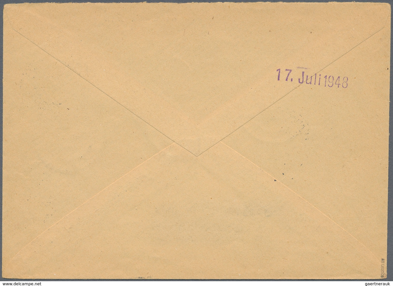 Bizone: 1948, 6 Pfg. Und 8 Pfg. Bandaufdruck Zusammen Mit 15 Pfg. Netzaufdruck Als Portogerechte 29 - Other & Unclassified