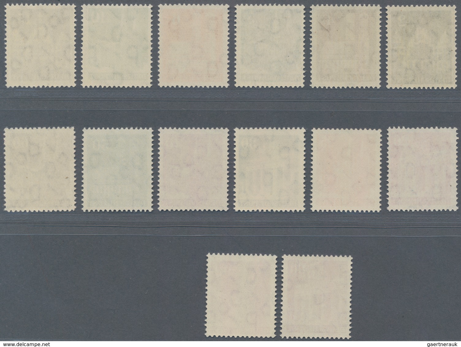 Bizone: 1948/52, Bauten Serie, überkompletter Postfrischer Satz (gesamt 47 Werte) In Enger Und Weite - Sonstige & Ohne Zuordnung