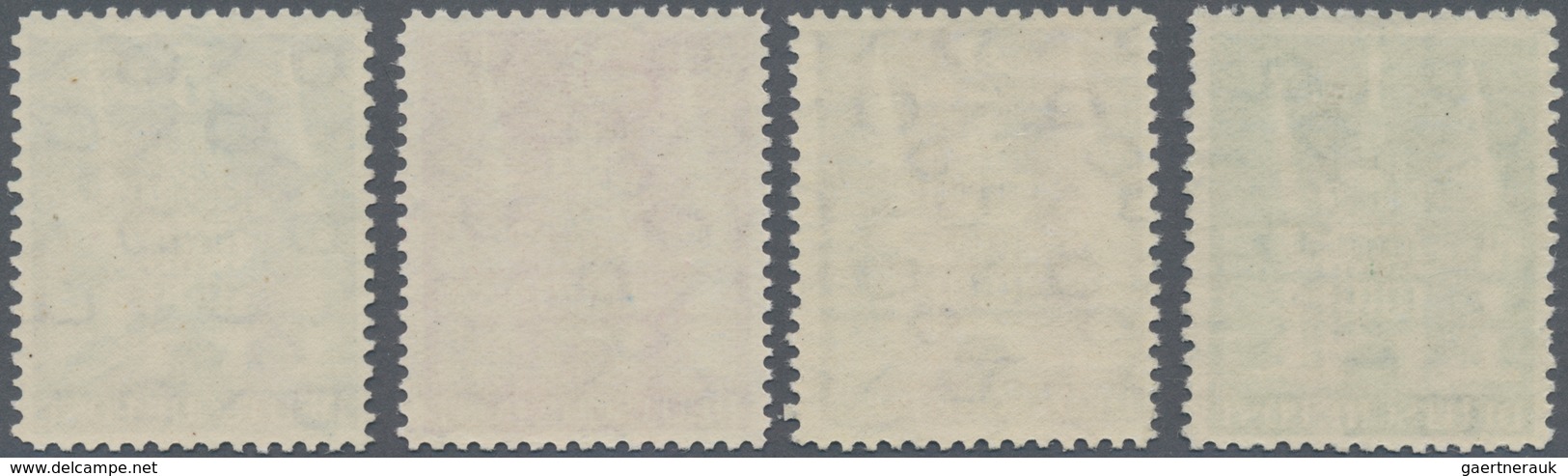 Bizone: 1948/52, Bauten Serie, überkompletter postfrischer Satz (gesamt 47 Werte) in enger und weite