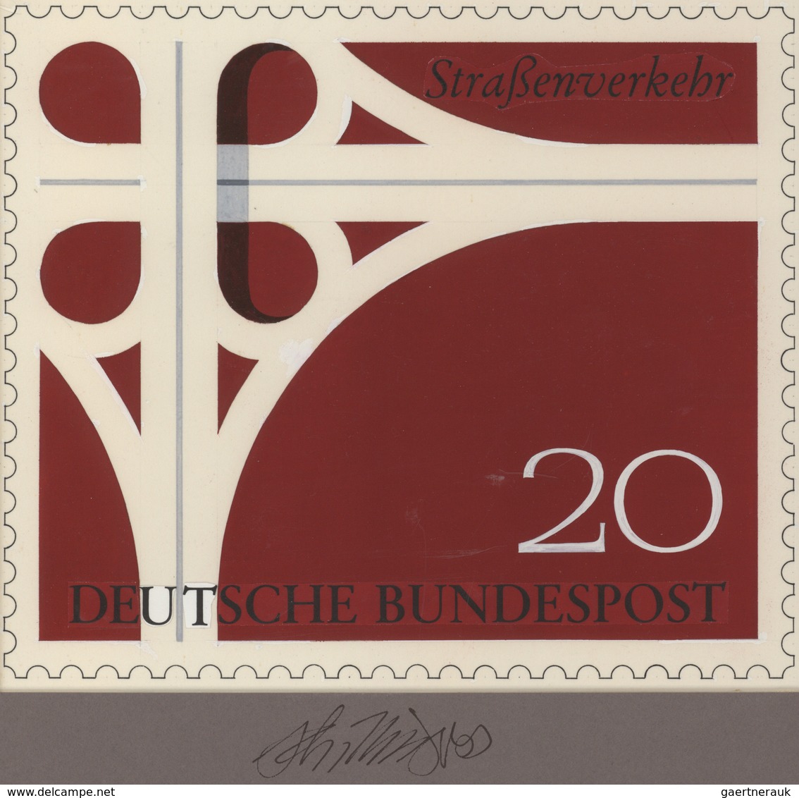 Bundesrepublik Deutschland: 1963, Künstlerentwurf (20,5x17) Von Prof. H.Schillinger Zur Nicht Veraus - Sonstige & Ohne Zuordnung