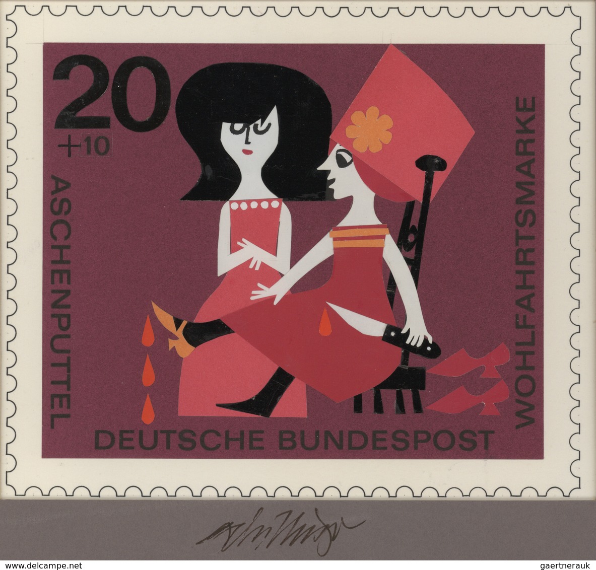 Bundesrepublik Deutschland: 1965, Nicht Angenommener Künstlerentwurf (20,5x17) Von Prof. H.Schilling - Sonstige & Ohne Zuordnung