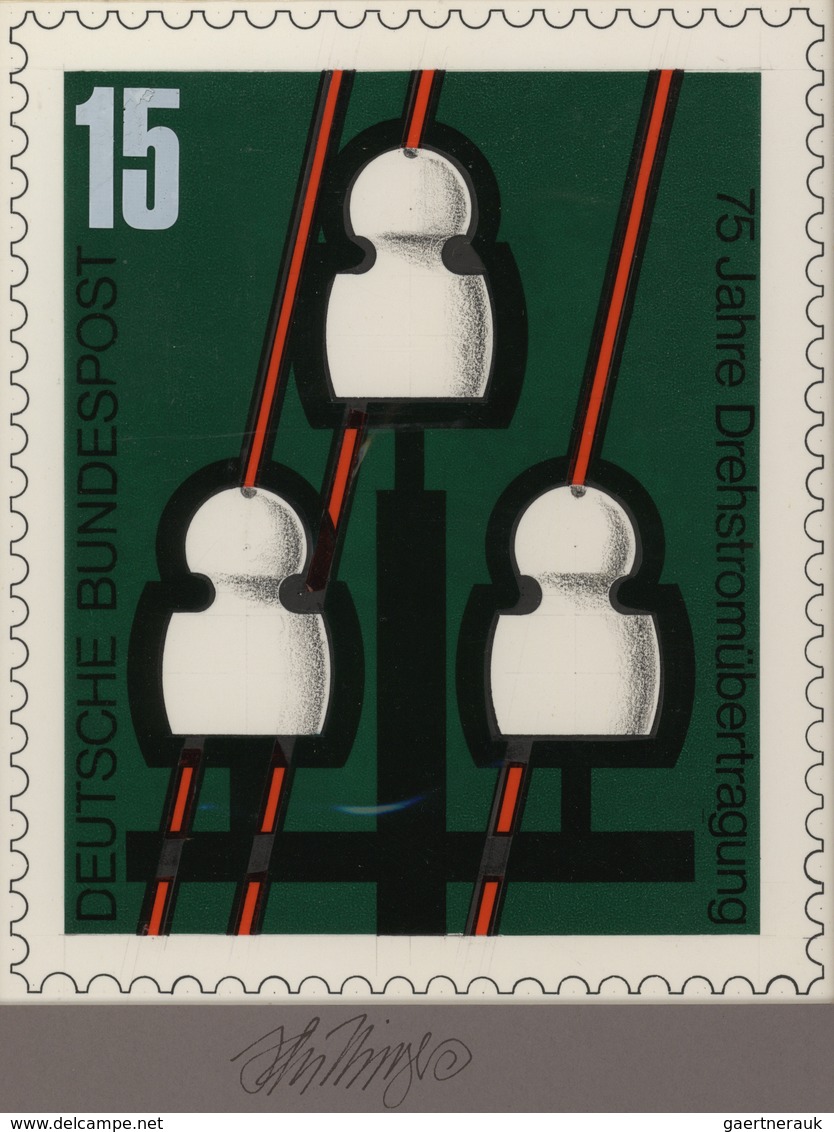 Bundesrepublik Deutschland: 1966, Nicht Angenommener Künstlerentwurf (17x20) Von Prof. H.Schillinger - Sonstige & Ohne Zuordnung