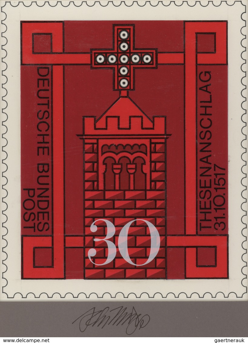 Bundesrepublik Deutschland: 1967, Nicht Angenommener Künstlerentwurf (17x20) Von Prof. H.Schillinger - Other & Unclassified