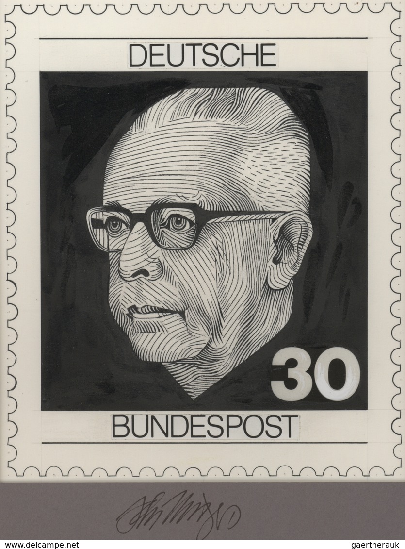 Bundesrepublik Deutschland: 1970, Nicht Angenommener Künstlerentwurf (15x17,5) Von Prof. H.Schilling - Sonstige & Ohne Zuordnung