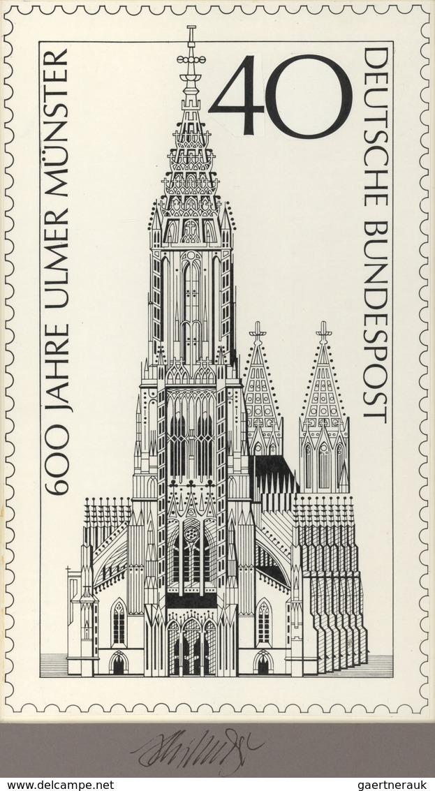 Bundesrepublik Deutschland: 1977, Nicht Angenommener Künstlerentwurf (16x26,5) Von Prof. H.Schilling - Sonstige & Ohne Zuordnung