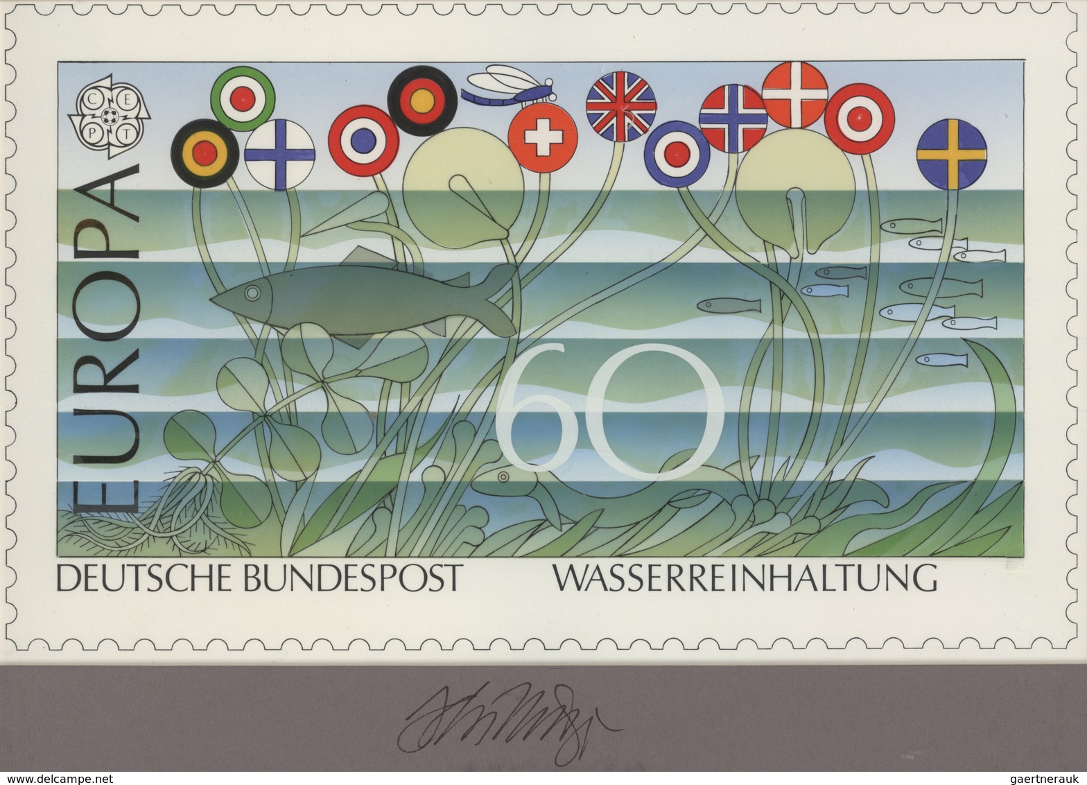 Bundesrepublik Deutschland: 1986, Nicht Angenommener Künstlerentwurf (26x15,5) Von Prof. H.Schilling - Other & Unclassified