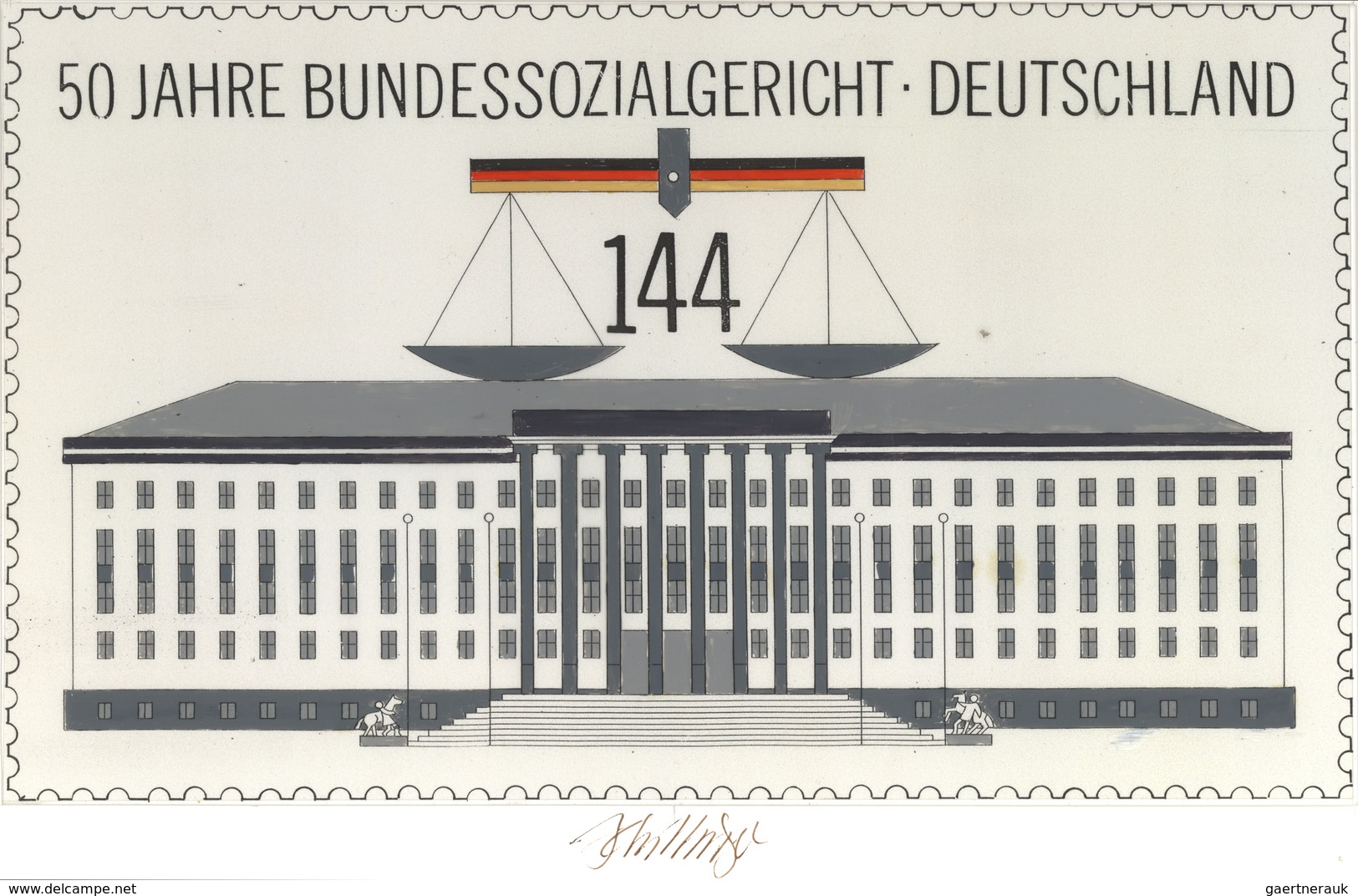 Bundesrepublik Deutschland: 2004, Nicht Angenommener Künstlerentwurf (33x20) Von Prof. H.Schillinger - Other & Unclassified