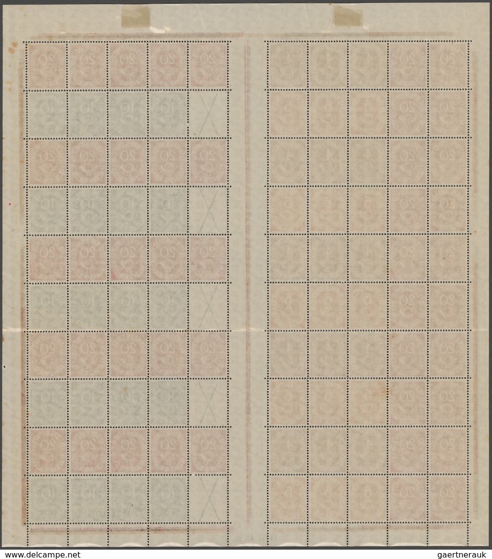 Bundesrepublik - Markenheftchenbogen: 1951, Posthorn Markenheftchen-Bogen Mit HAN 10274.51 2, Waager - Other & Unclassified