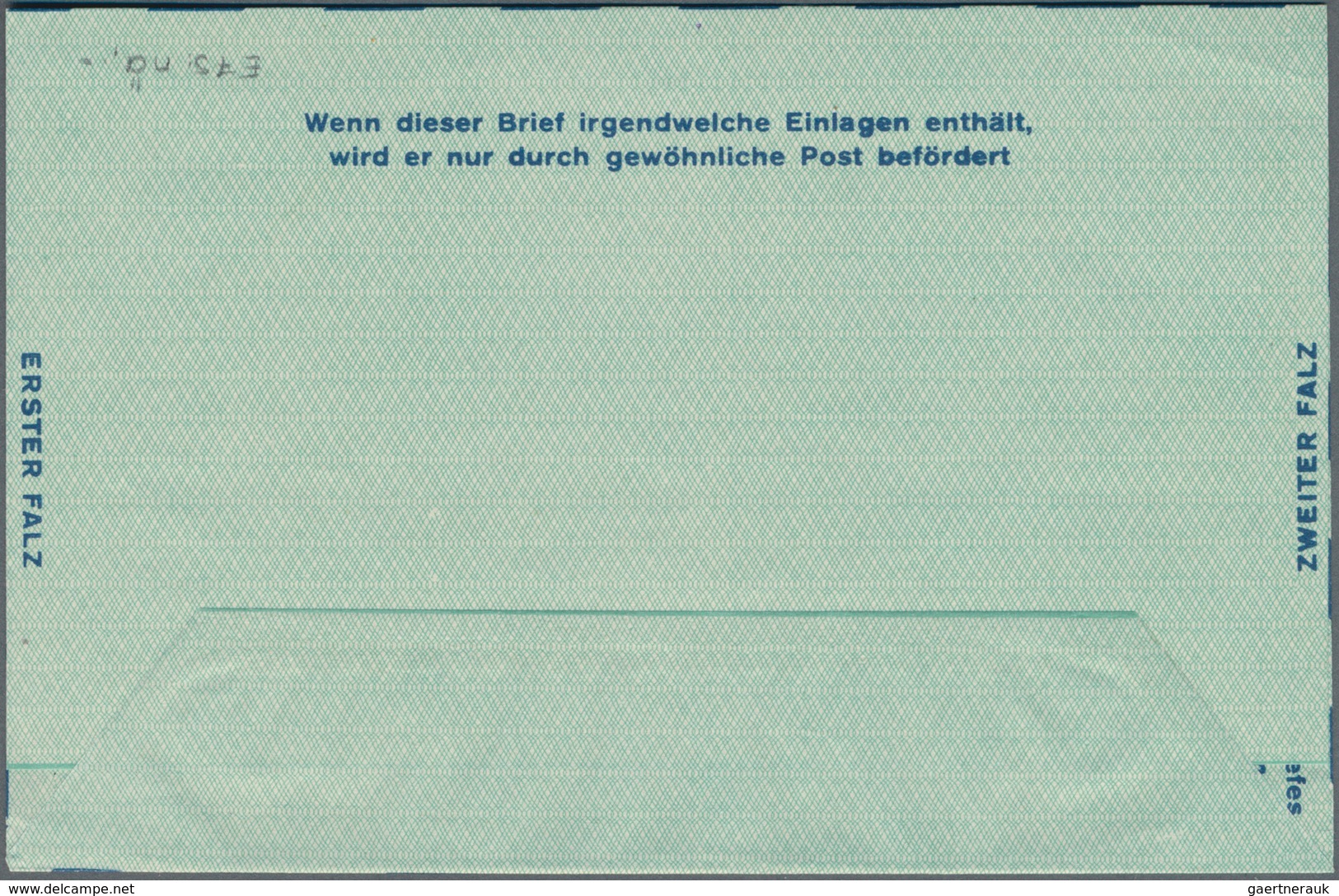 Bundesrepublik - Ganzsachen: 1950, Zwei Ungebrauchte Luftpostfaltbriefe Mit Wertrahmen "TAXE PERCUE - Other & Unclassified