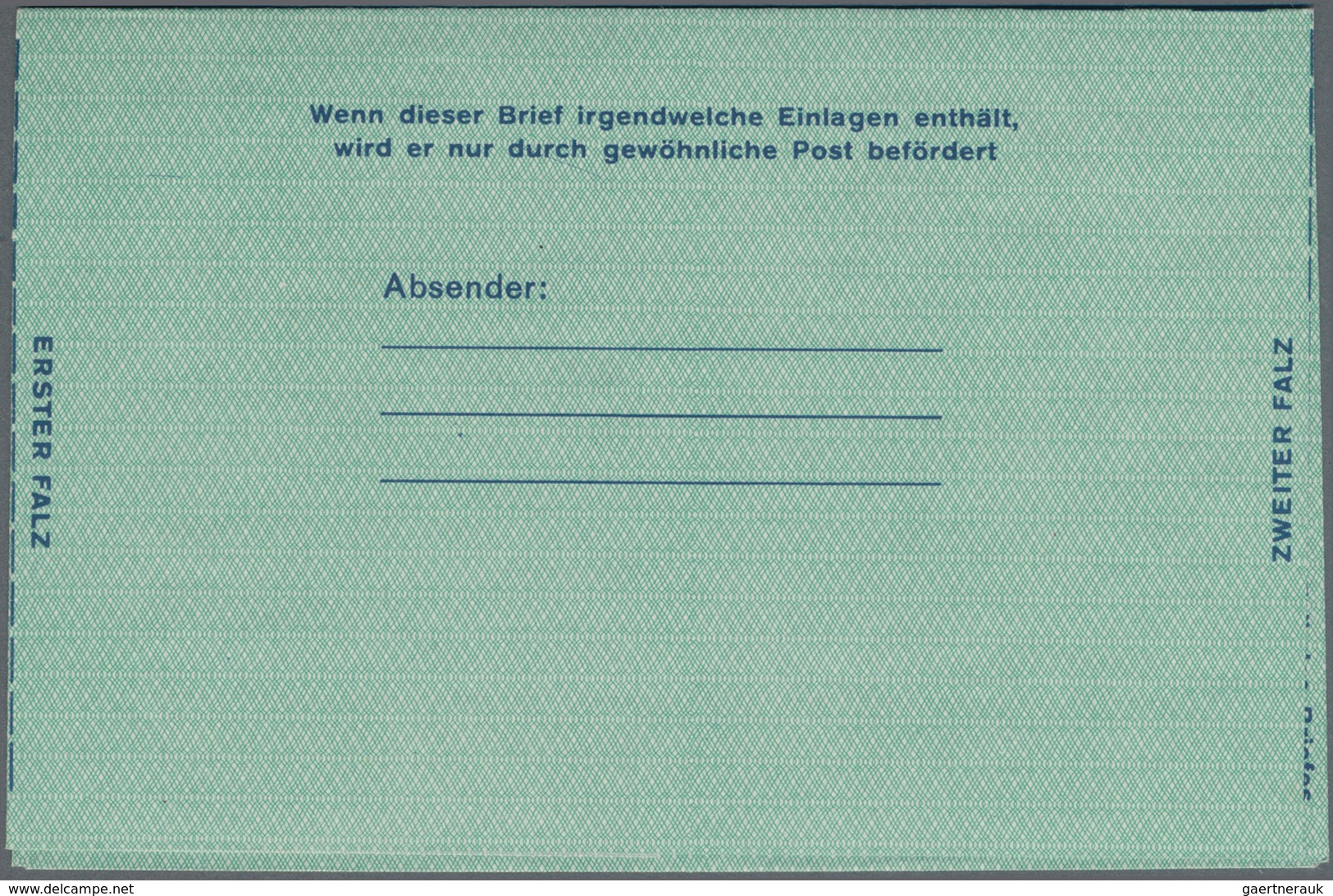 Bundesrepublik - Ganzsachen: 1950/51, 5 ungebrauchte Luftpostleichtbriefe mit Wertrahmen "TAXE PERCU