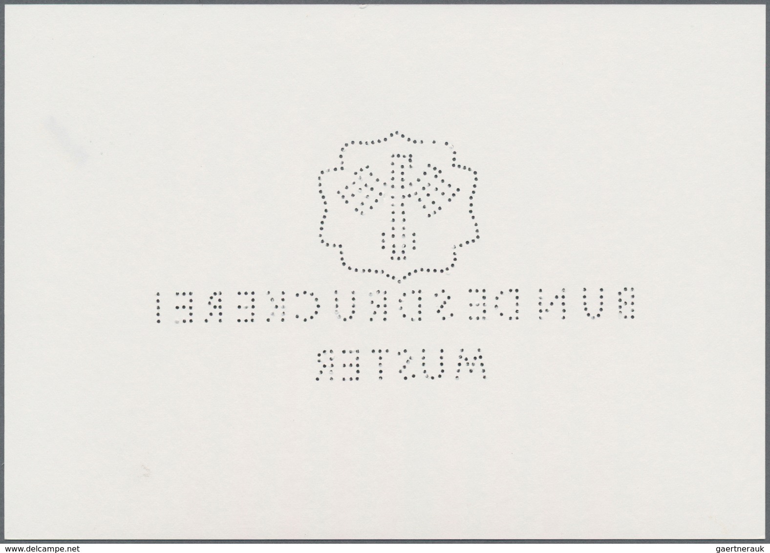 Bundesrepublik - Ganzsachen: 1989, Druckmuster Für PrivatganzsachenKarte Mit 60 Pfennig Bavaria Münc - Sonstige & Ohne Zuordnung