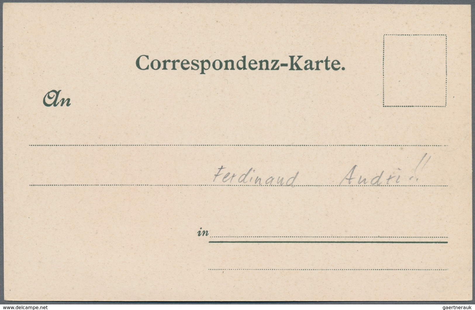 Ansichtskarten: Künstler / Artists: ANDRI, Ferdinand (1871-1956), österreichischer Maler, Grafiker U - Unclassified