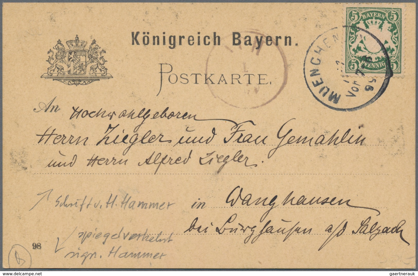 Ansichtskarten: Künstler / Artists: HAMMER, Hans (1878-1917), Deutscher Maler , Zwei Künstlerkarten - Unclassified