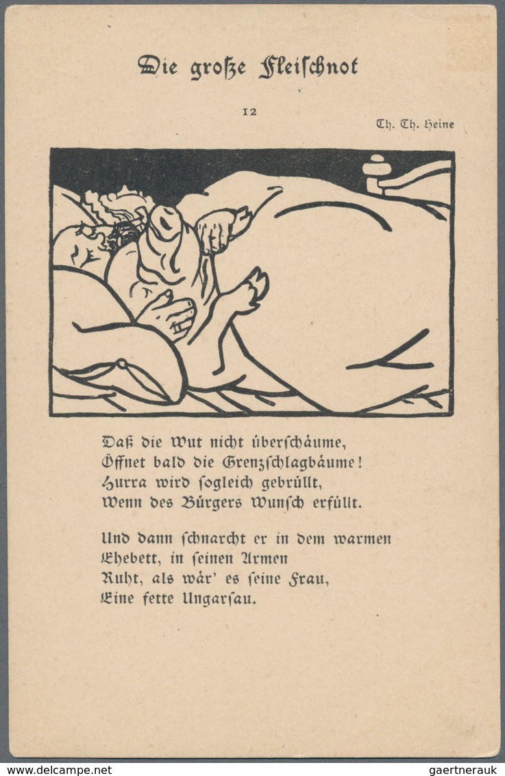 Ansichtskarten: Künstler / Artists: HEINE, Thomas Theodor (1867-1948), Deutsch-schwedischer Maler, Z - Unclassified