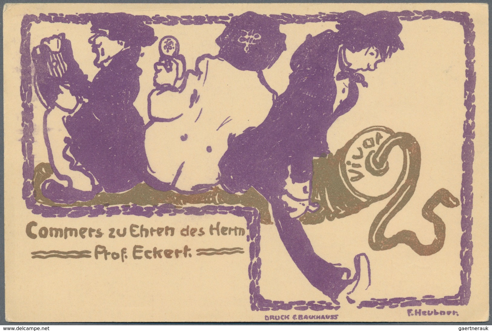 Ansichtskarten: Künstler / Artists: HEUBNER, Friedrich (1886-1974), Deutscher Gebrauchsgraphiker, Ma - Ohne Zuordnung