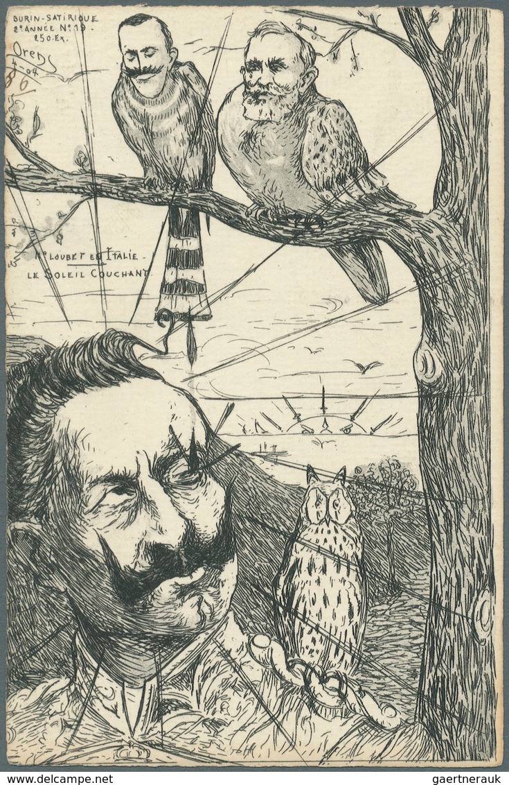 Ansichtskarten: Künstler / Artists: Orens Denizard, Le Burin Satirique, 1904, Nr. 18-22, 5 Karten Mi - Ohne Zuordnung