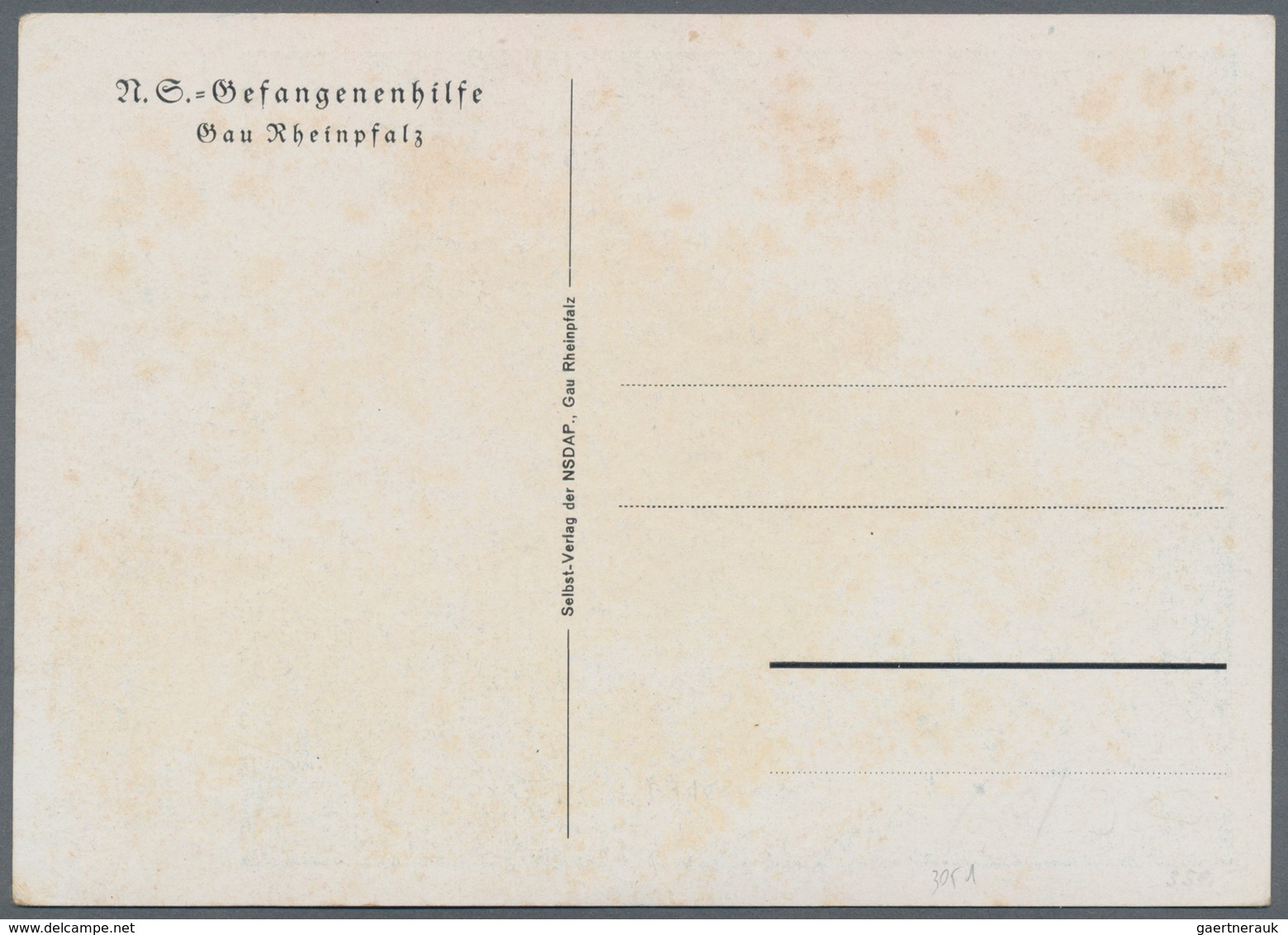 Ansichtskarten: Propaganda: 1931 "Lasst Uns Nicht Im Stich!" / Don't Leave Us In The Lurch! NS-Gefan - Parteien & Wahlen