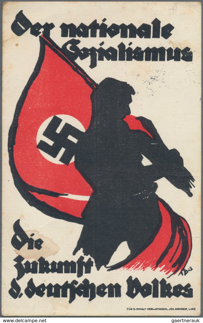 Ansichtskarten: Propaganda: 1932, "Der Nationale Sozialismus Die Zukunft D. Deutschen Volkes", Frühe - Parteien & Wahlen