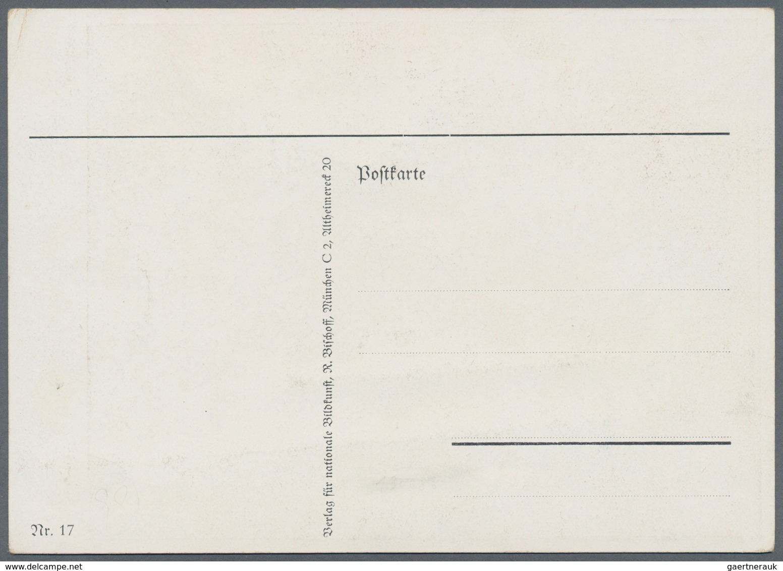 Ansichtskarten: Propaganda: 1932 Sonnwend / Solstice: Propaganda Card Nr. 17 By Artist E.v.d. Hardt, - Political Parties & Elections