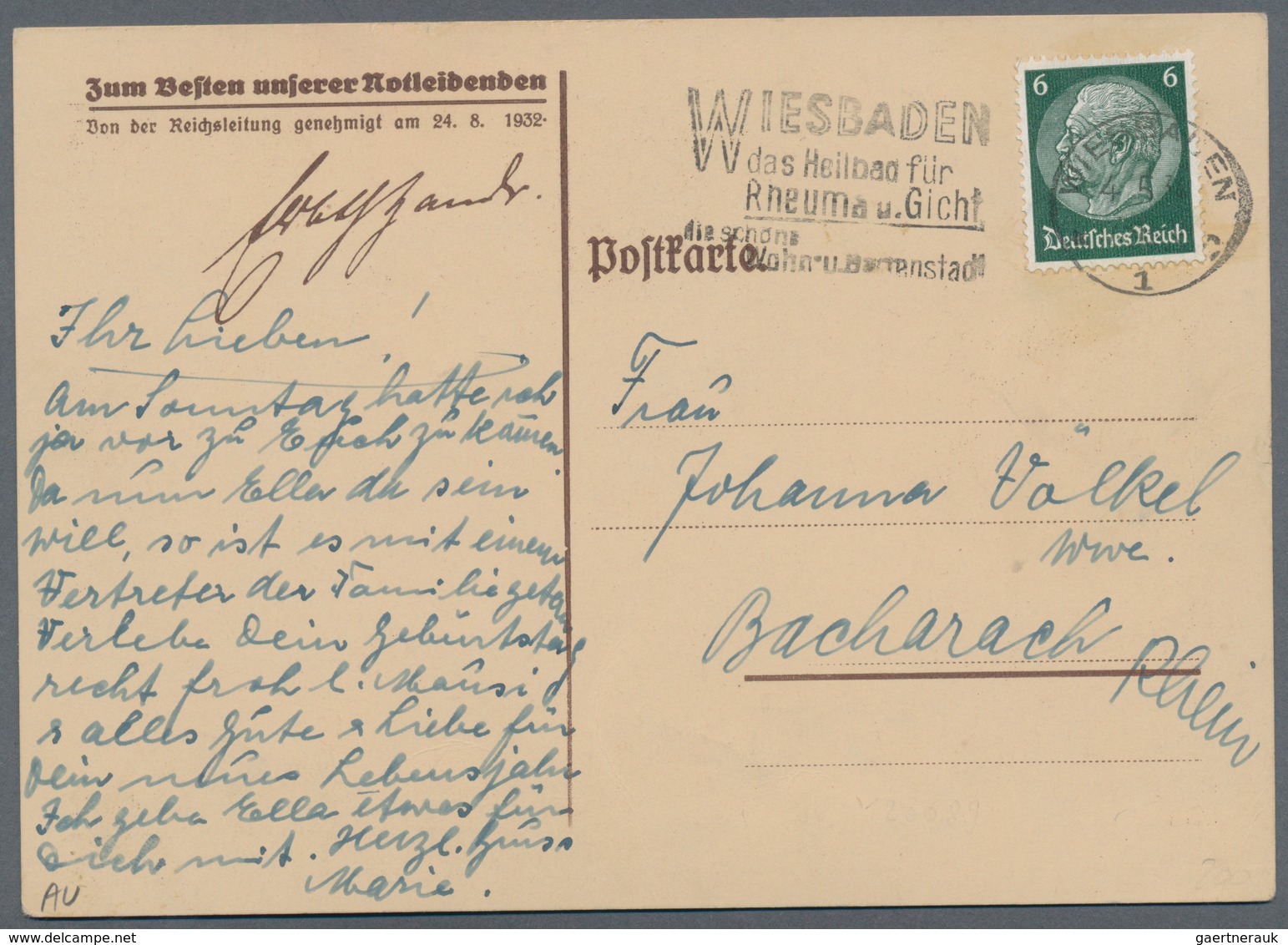 Ansichtskarten: Propaganda: 1932. Very Scarce 1932 Card From The Nationalsozialistische Frauenschaft - Political Parties & Elections
