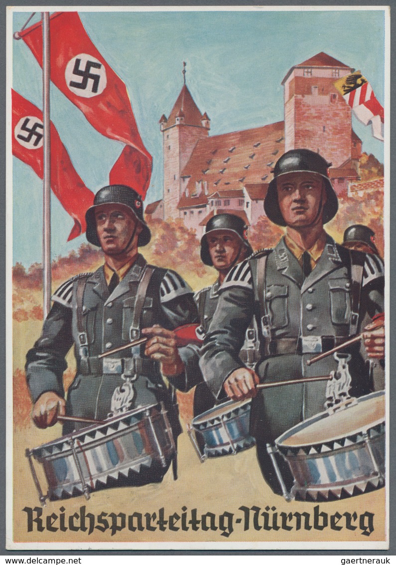 Ansichtskarten: Propaganda: 1936. Very Scarce Original Waffen SS Propaganda Card From The 1936 Nuern - Political Parties & Elections
