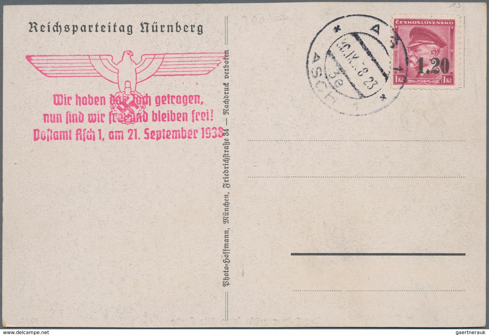 Ansichtskarten: Propaganda: 1938, Reichsparteitag Nürnberg "Der Führer Grüßt Seine Alte Garde", Verl - Politieke Partijen & Verkiezingen