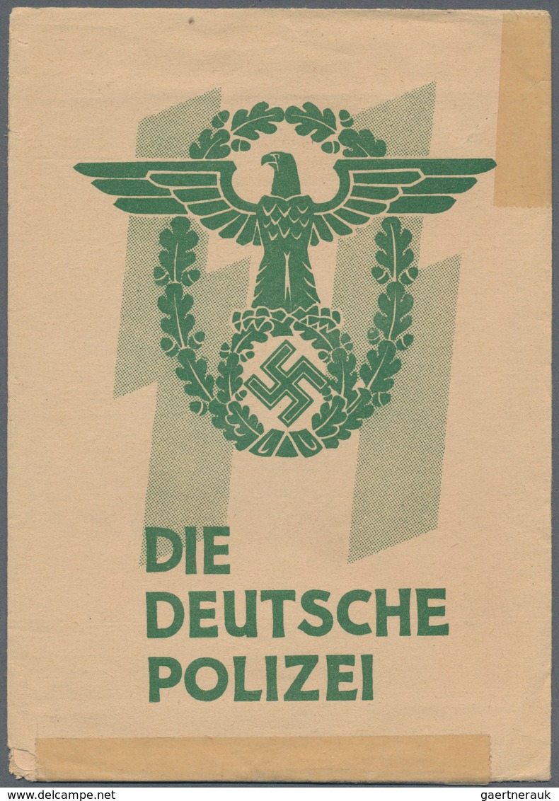 Ansichtskarten: Propaganda: Die Deutsche Polizei / The German Police SS Propaganda Card Set (four Ca - Partiti Politici & Elezioni