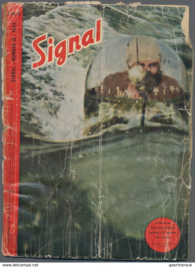 Ansichtskarten: Propaganda: 1945. 3rd Reich Germany V1 Rocket Flown Signal Magazine Nr E.18 One Man - Parteien & Wahlen